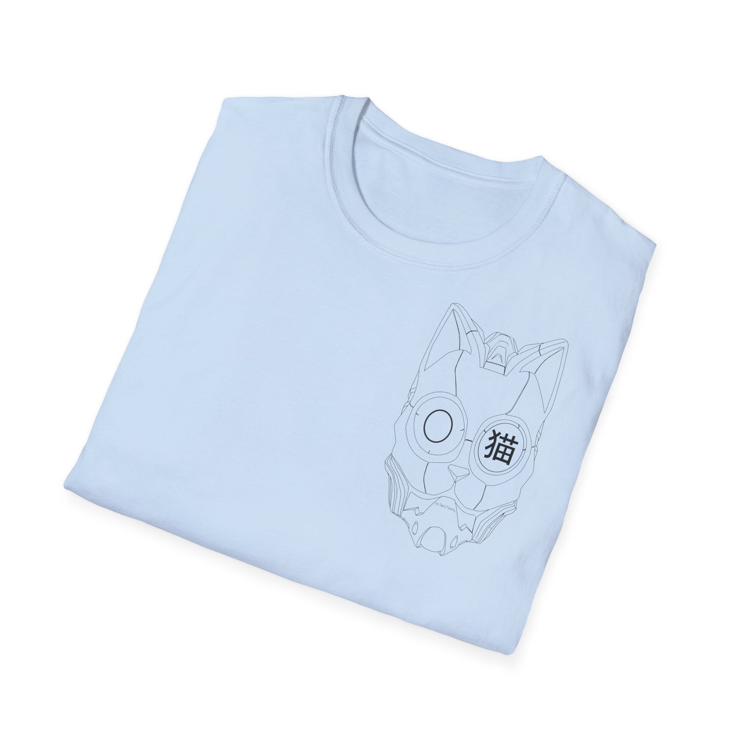 Neko City Headphones Backprint - T-Shirt