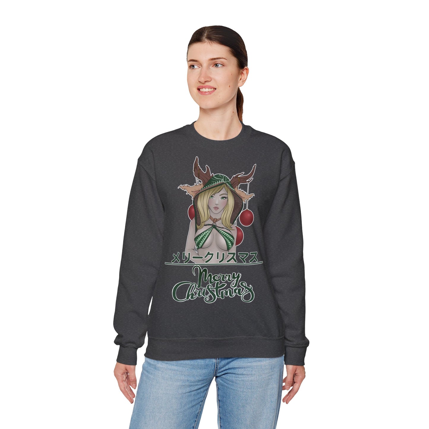 "Merry Christmas - Deer Girl" Pullover