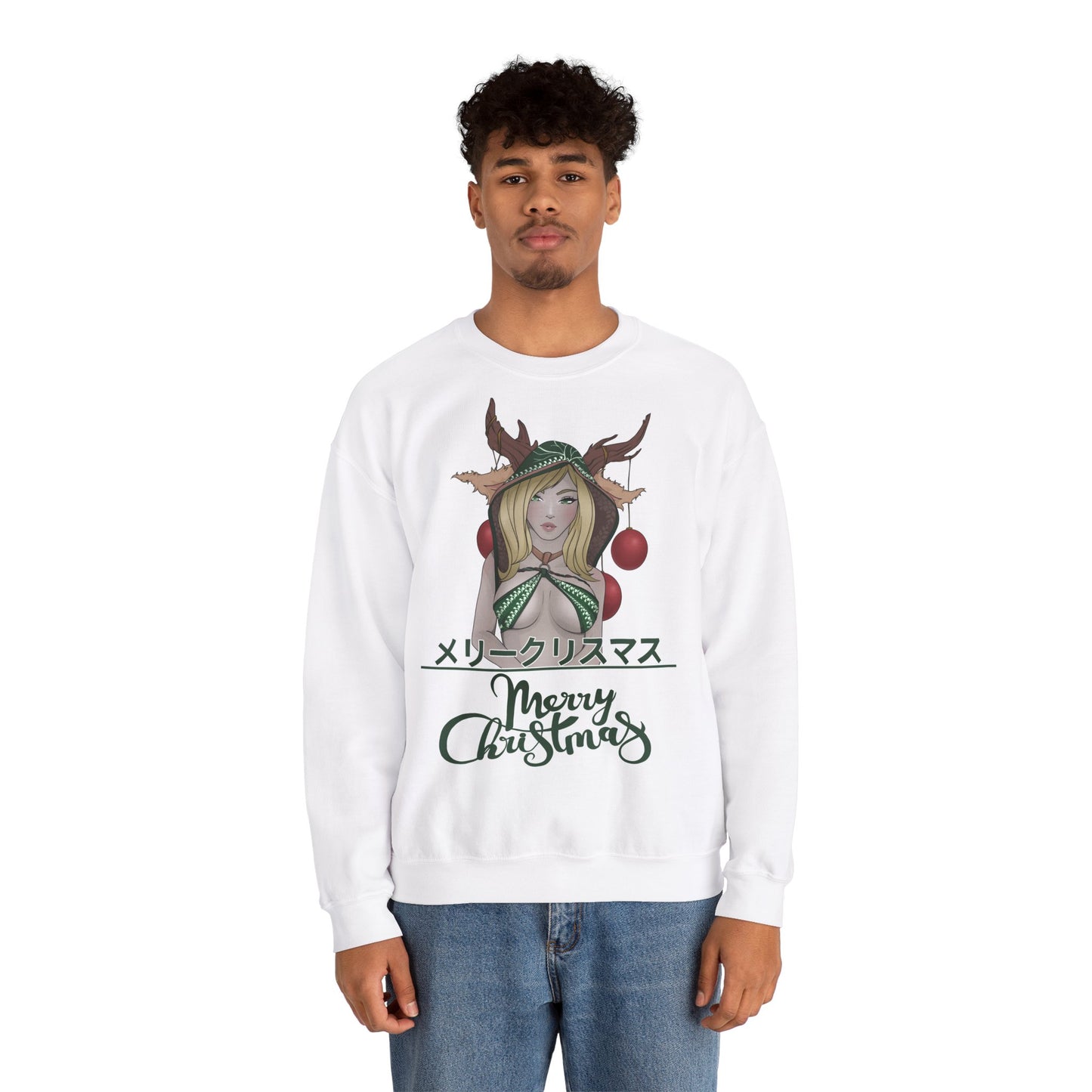 "Merry Christmas - Deer Girl" Pullover