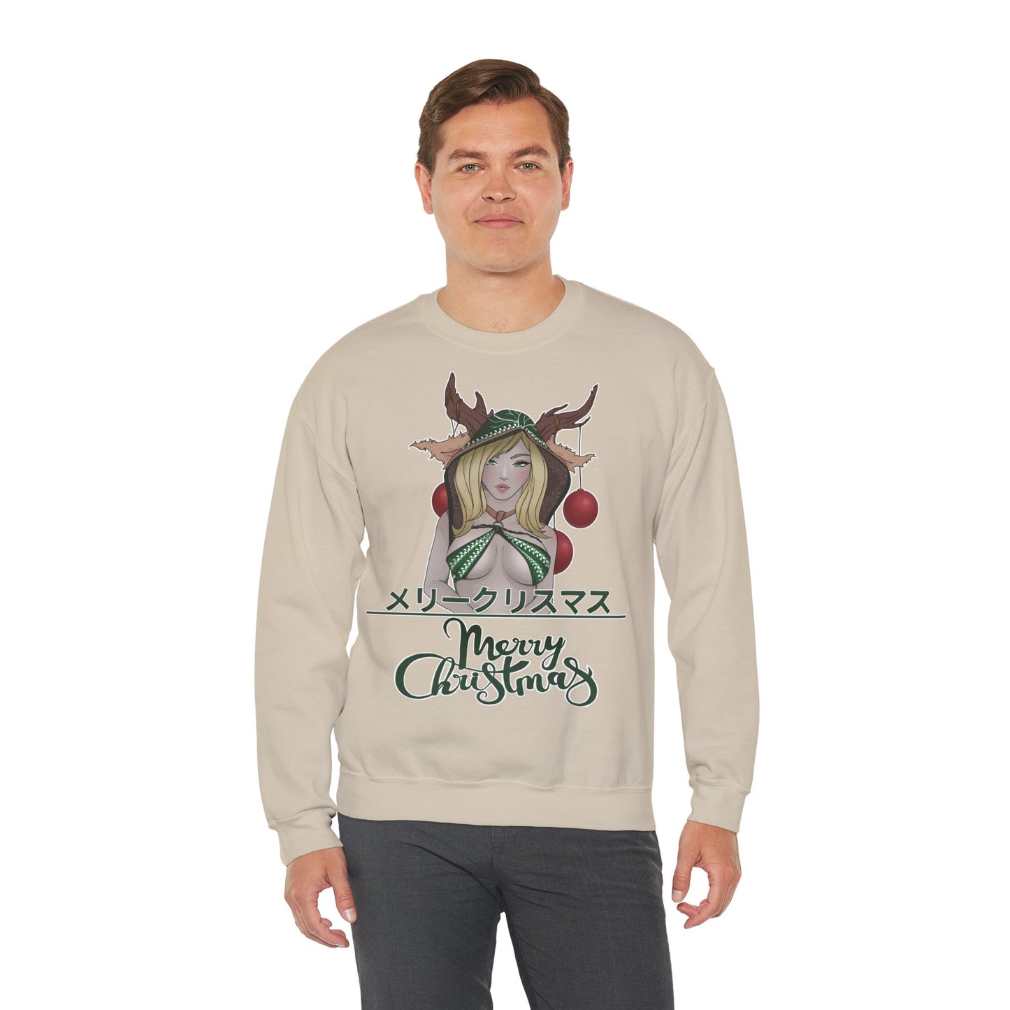 "Merry Christmas - Deer Girl" Pullover