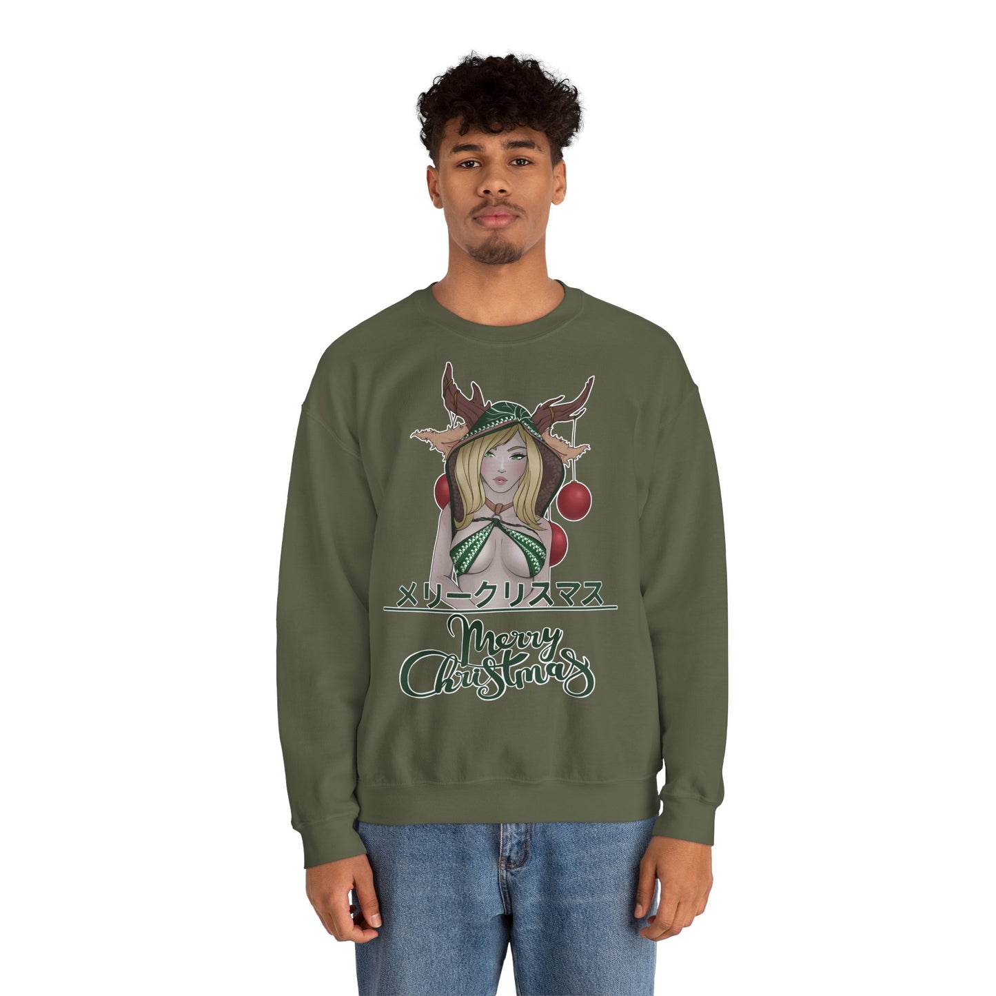 "Merry Christmas - Deer Girl" Pullover