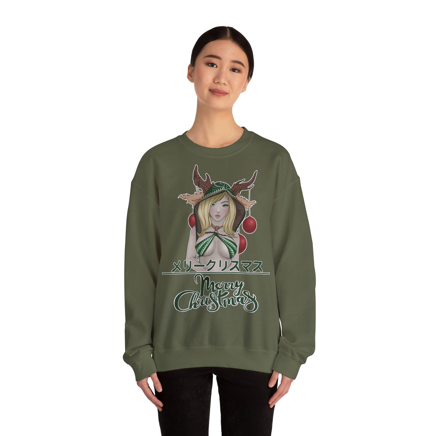 "Merry Christmas - Deer Girl" Pullover