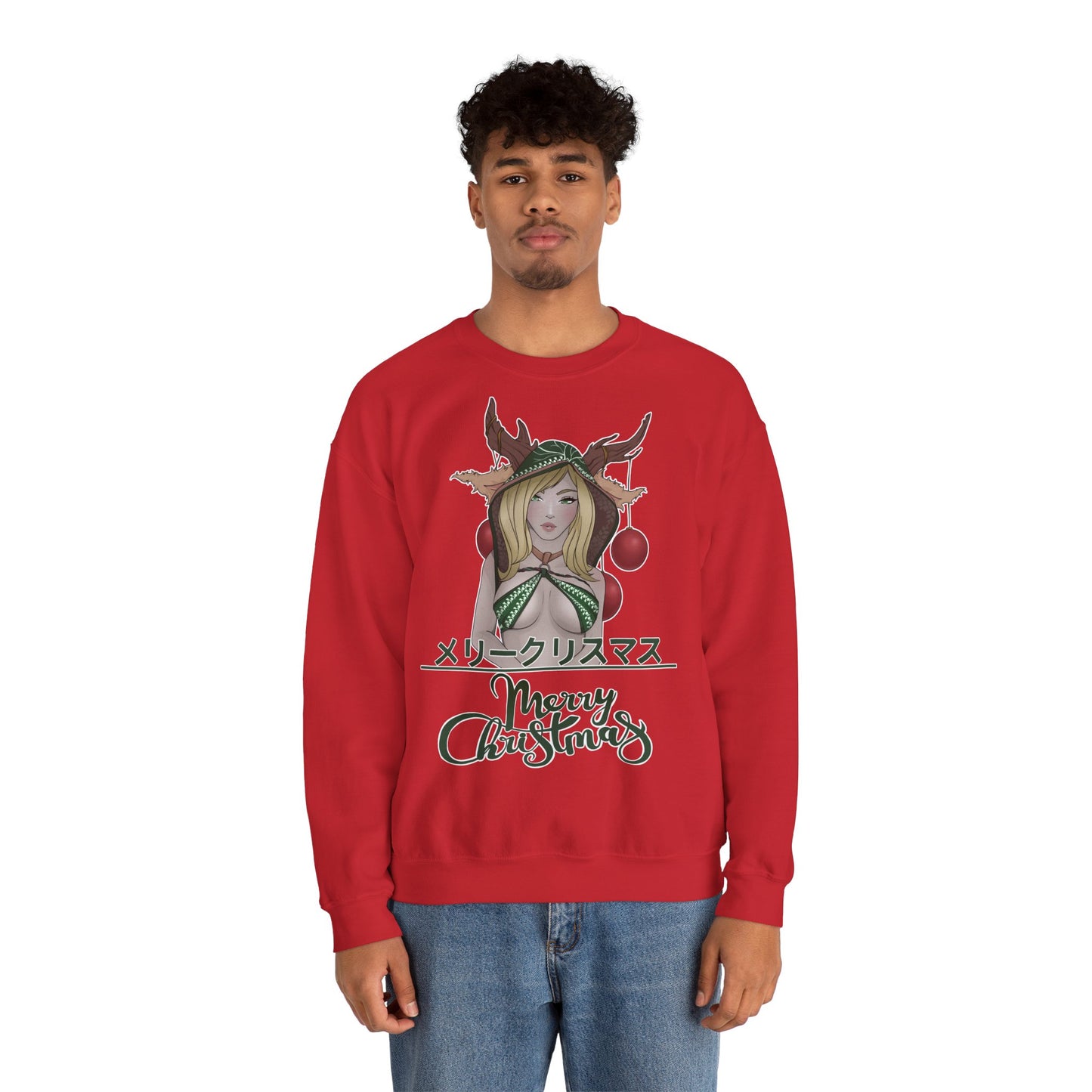 "Merry Christmas - Deer Girl" Pullover