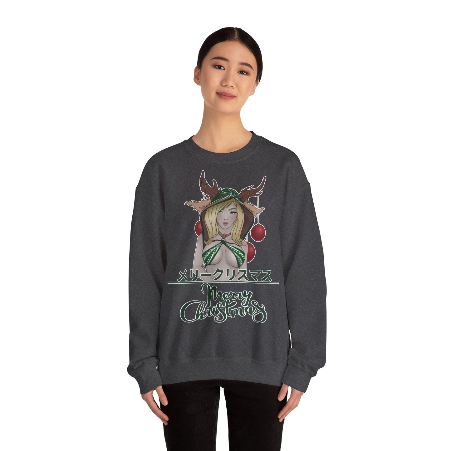 "Merry Christmas - Deer Girl" Pullover