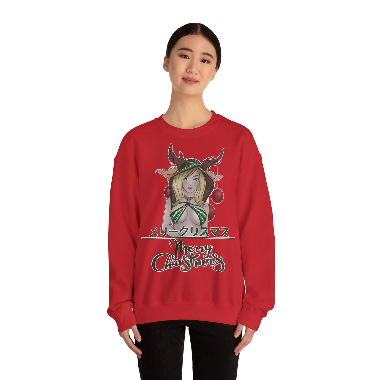 "Merry Christmas - Deer Girl" Pullover