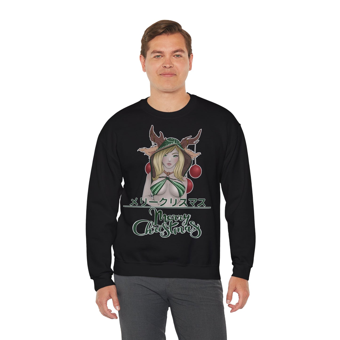 "Merry Christmas - Deer Girl" Pullover