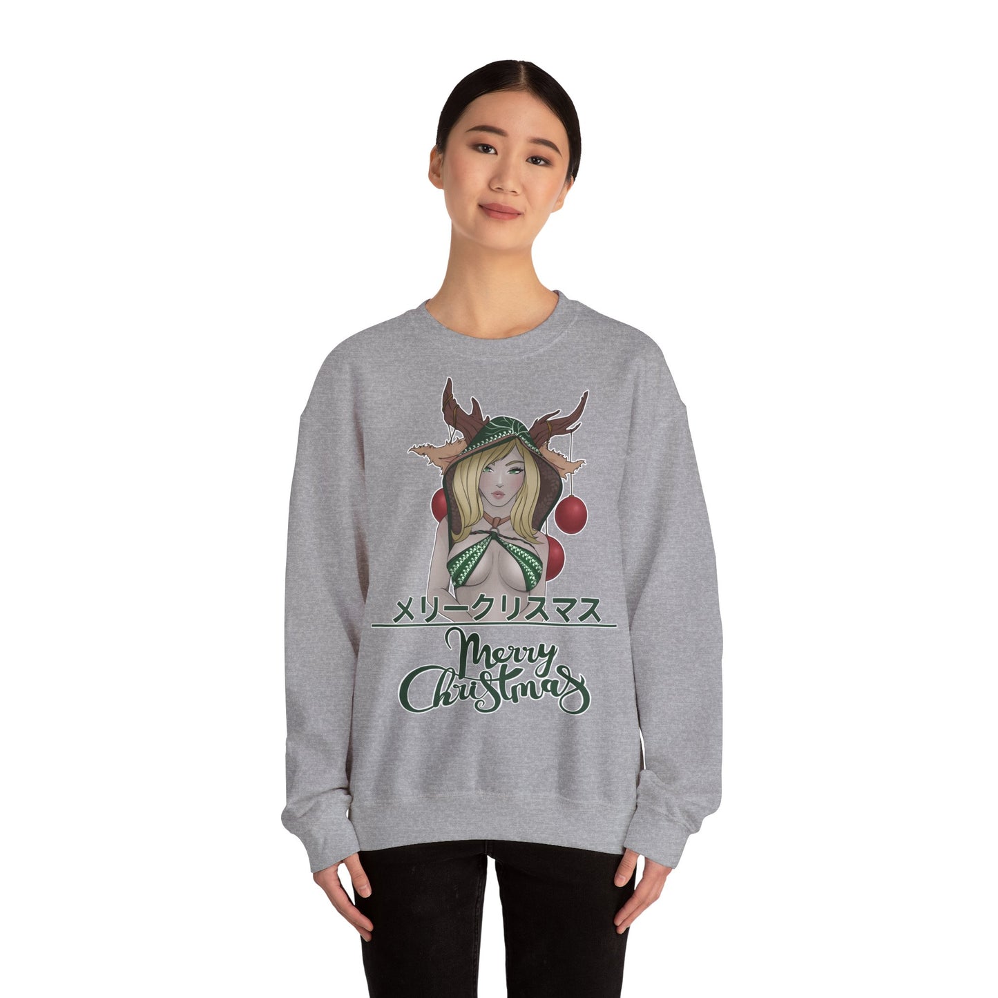 "Merry Christmas - Deer Girl" Pullover