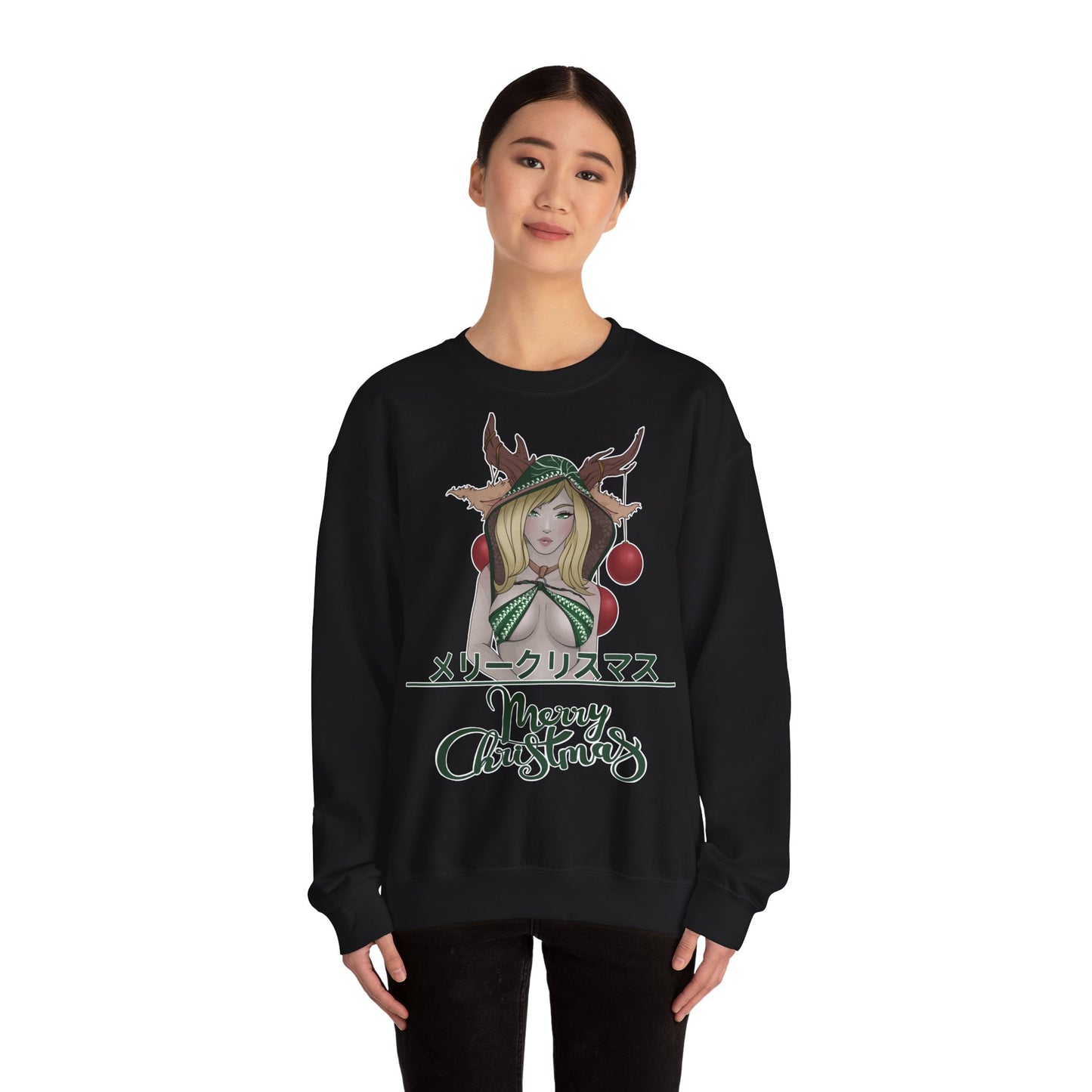 "Merry Christmas - Deer Girl" Pullover