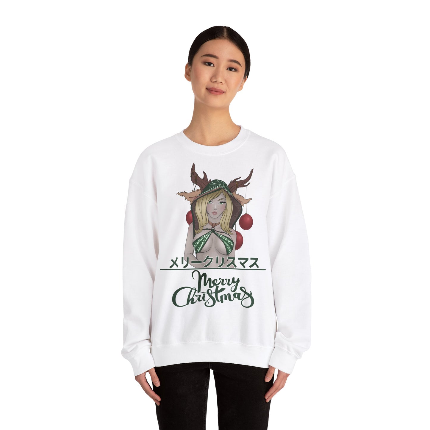 "Merry Christmas - Deer Girl" Pullover