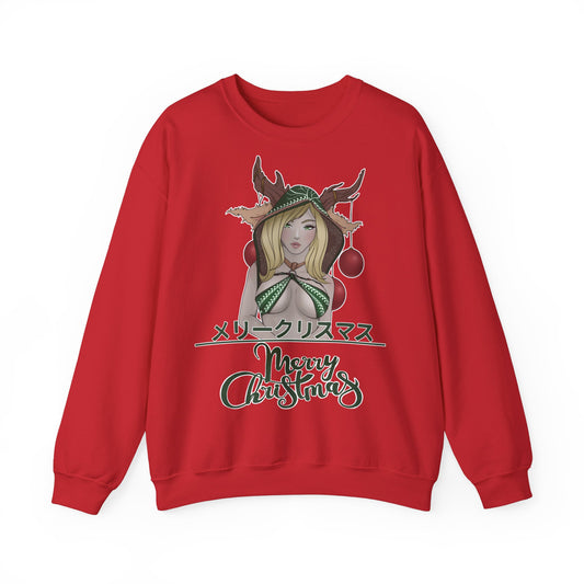 "Merry Christmas - Deer Girl" Pullover